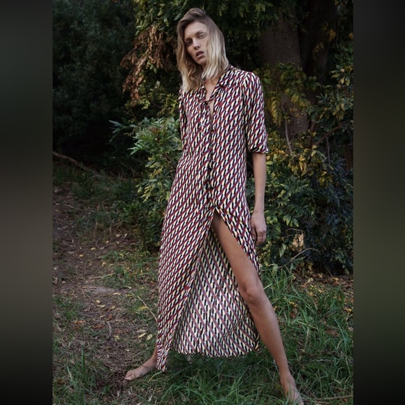 ๐ฆ Bloggers Favorite ๐ฆ 
Zara Print Dress Size M 4786/258 - Picture 2 of 16